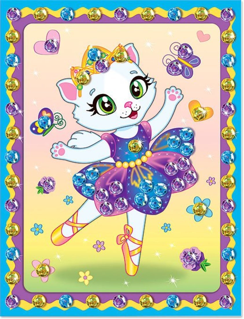 Набор для изготовления картины "Фиалочка. Пуантики"