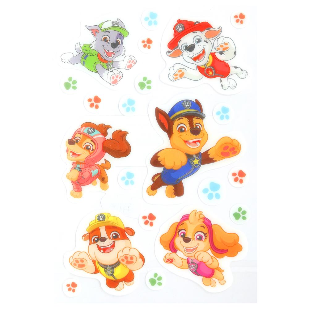 Наклейки гелевые, Щенячий Патруль щенячий патруль МУЛЬТИ АРТ