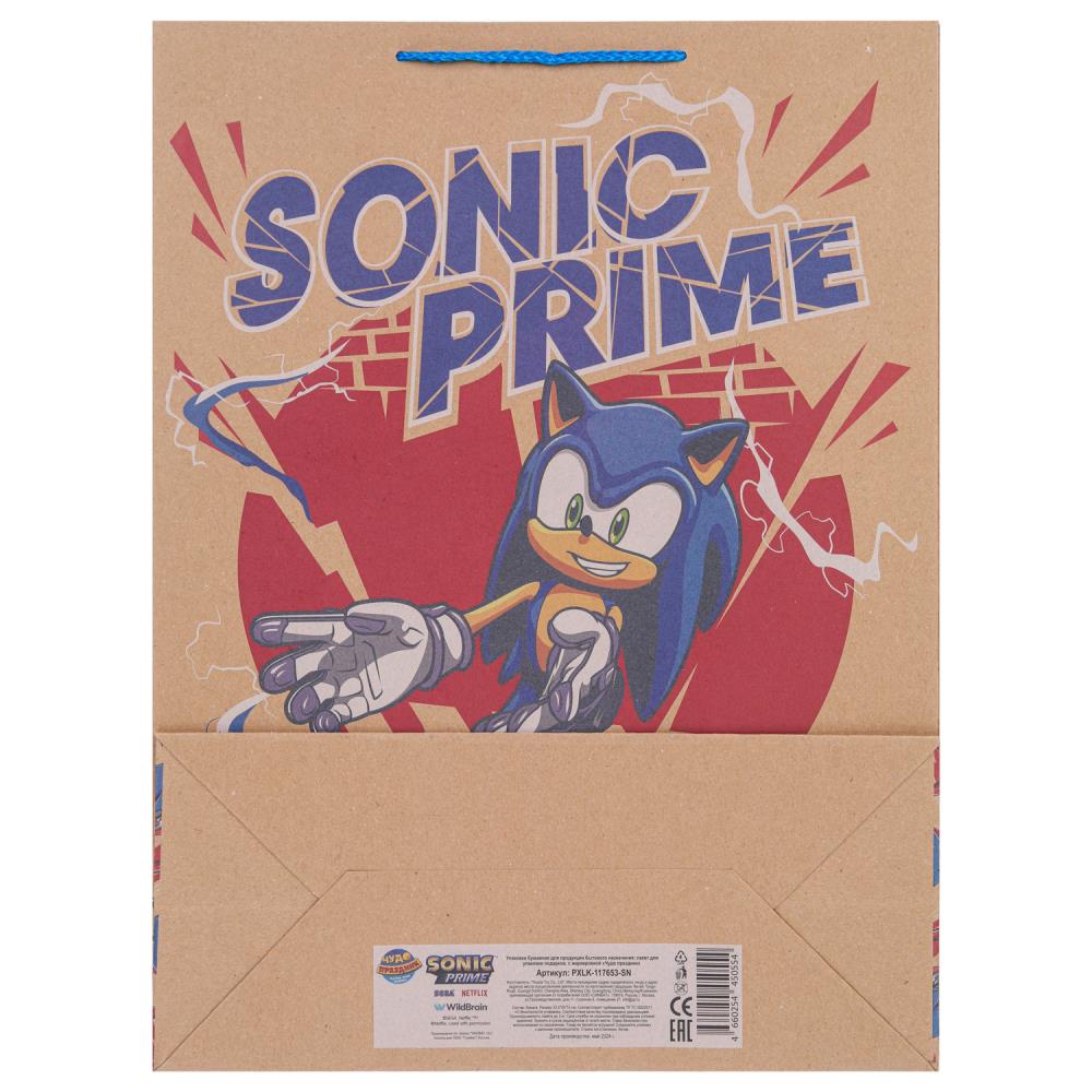 Paquet de bricolage Sonic Sonic, xl 33,5*45*15 cm, sac de transport en cor.5*12 pouces