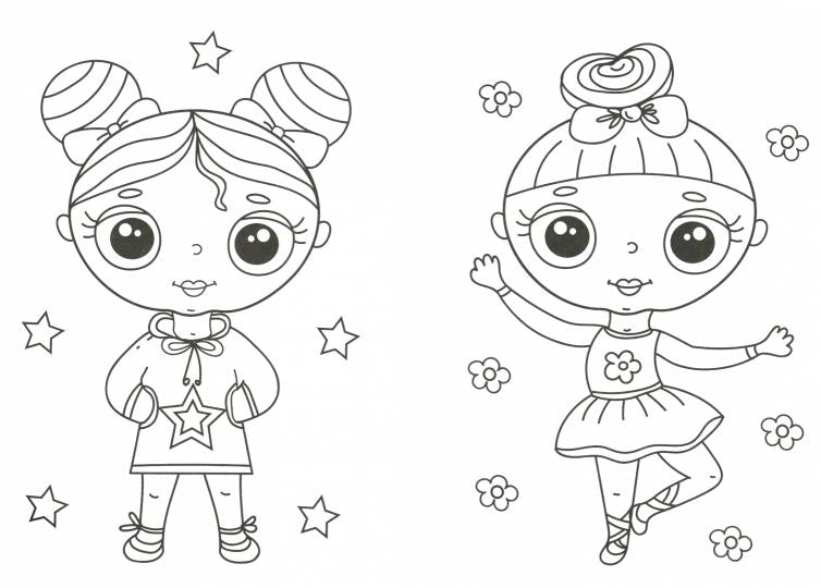 РАСКРАСКА А5 эконом. ДЕВОЧКИ