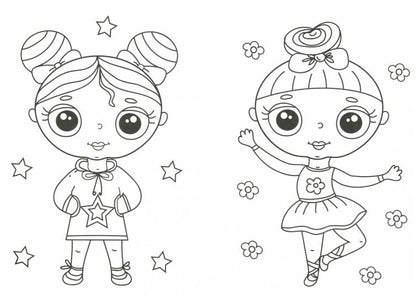 РАСКРАСКА А5 эконом. ДЕВОЧКИ