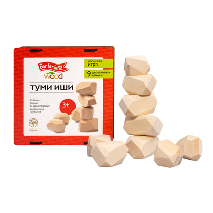 Игра настольная деревянная "Туми иши" Terre lointaine Bois (Японская игра)