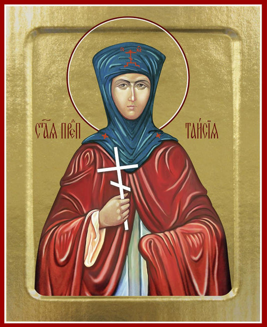 Икона Таисии Египетской, преподобной (на дереве): 125 х 160