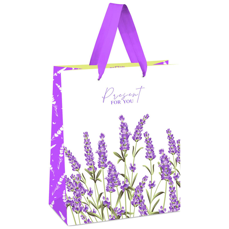 Пакет подарочный 18*23*10см, MESHU "Wild flowers", отд. фольгой, матовая ламинация