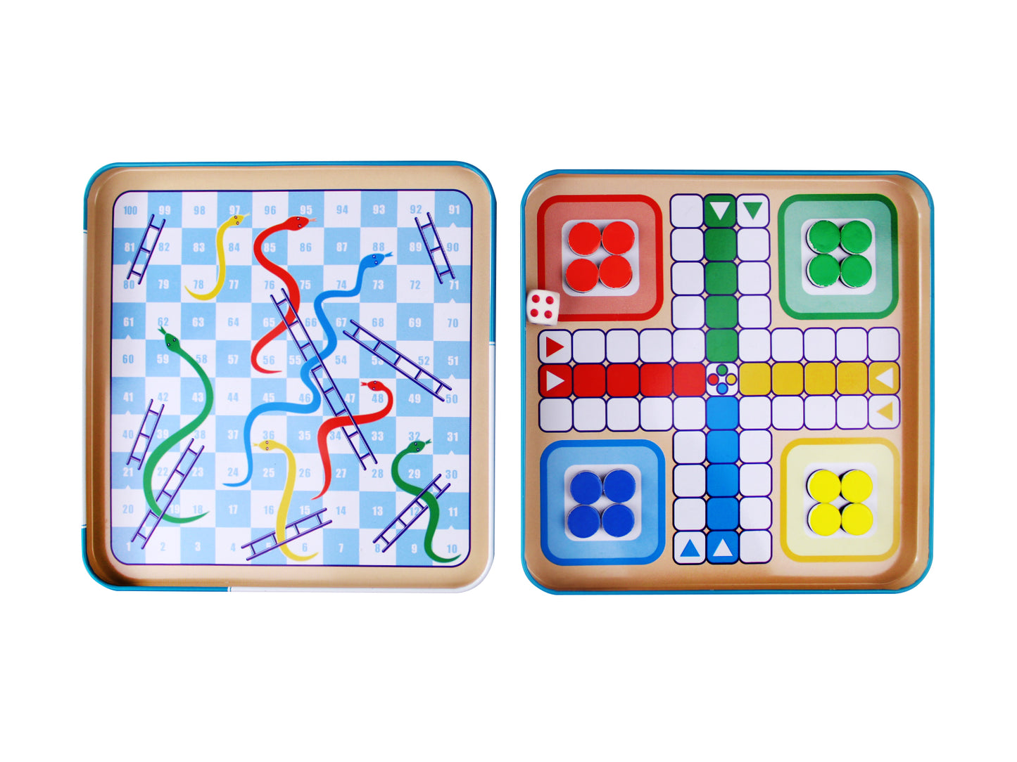 Игра магнитная в жестяной коробочке "Шашки. Китайские шашки"