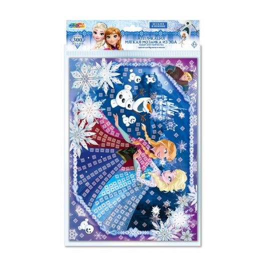 Аппликация из эва в пакете 21х30 см снежная принцесса МУЛЬТИ АРТ в кор.100шт