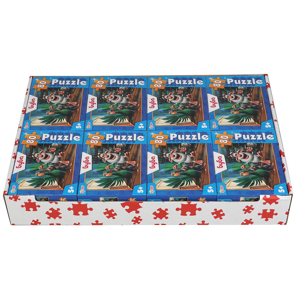 Буба. Пазлы классические в коробке. Пазл 80 деталей. Умные игры в уп.16шт в кор.8уп