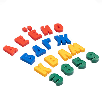 МАГНИТНАЯ КАССА. НАБОР БУКВ РУССКОГО АЛФАВИТА, ЦИФР И ЗНАКОВ (H=35, 78 ШТ.) в кор.10шт