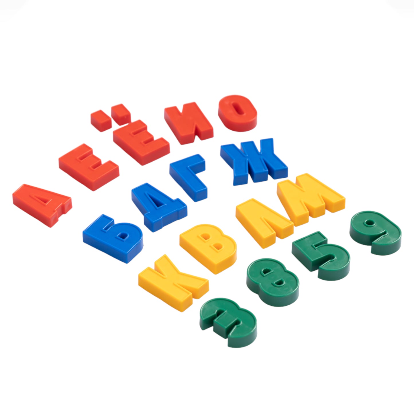 МАГНИТНАЯ КАССА. НАБОР БУКВ И ЦИФР (H=25, 78 ШТ.) в кор.15шт