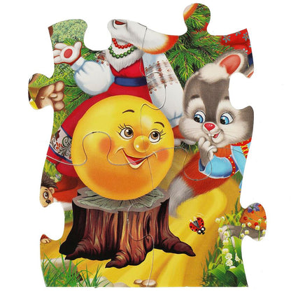 Колобок. Пазл в рамке. 15 деталей. Развивающие пазлы. 285х215х5 мм. Умные игры в кор.50шт