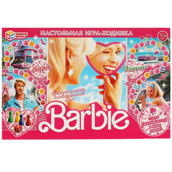 Barbie. Настольная игра-ходилка. 217х330х27 мм. Умные игры в кор.20шт