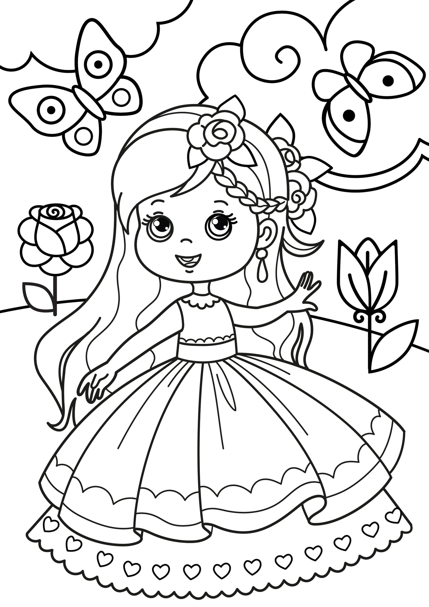 Набор для творчества. Раскраска с блестками "Принцесса"