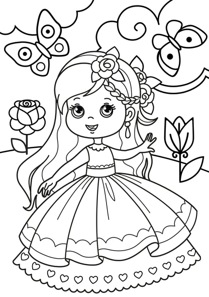 Набор для творчества. Раскраска с блестками "Принцесса"