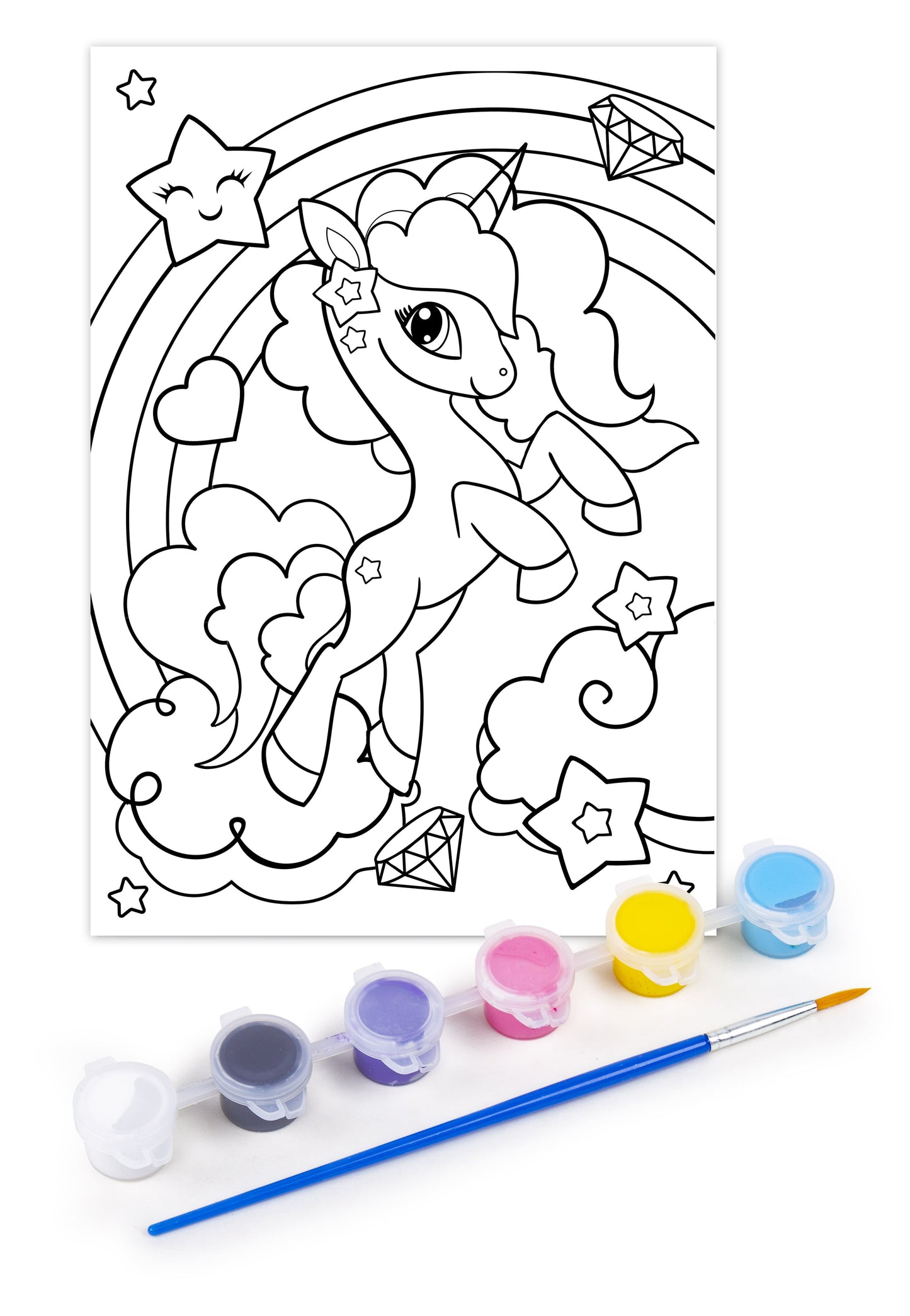 Набор для творчества. Раскраска с блестками "Единорог"