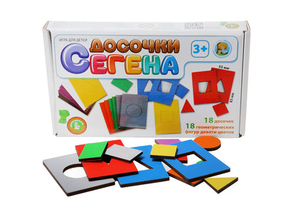Игра деревянная "Досочки Сегена" в кор.14шт