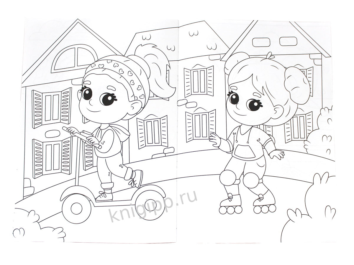 РАСКРАСКА А4 эконом. ЛУЧШАЯ ПОДРУЖКА