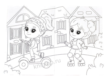 РАСКРАСКА А4 эконом. ЛУЧШАЯ ПОДРУЖКА