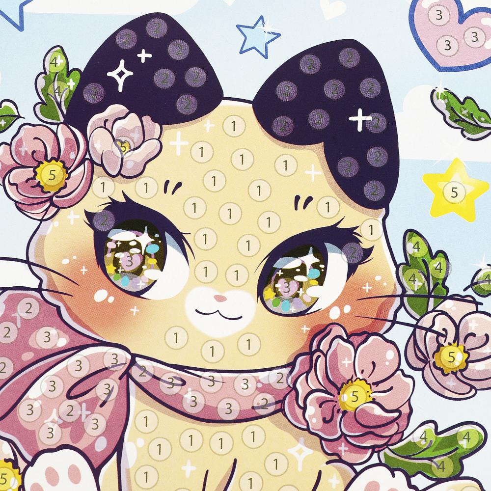 Аппликация стразами в пакете 15*21 см кавайные МУЛЬТИ АРТ в кор.100шт