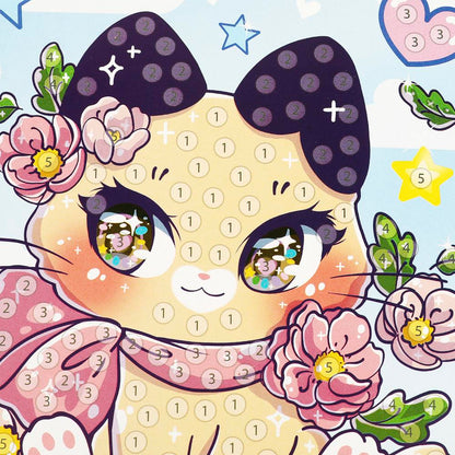 Аппликация стразами в пакете 15*21 см кавайные МУЛЬТИ АРТ в кор.100шт