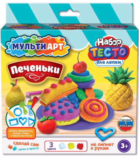 Набор для лепки печеньки, 18 см MultiArt в кор.11шт