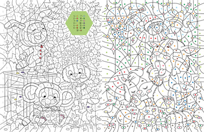 Зенюк. Про Федю, Васю и Тосю. Раскраска по номерам