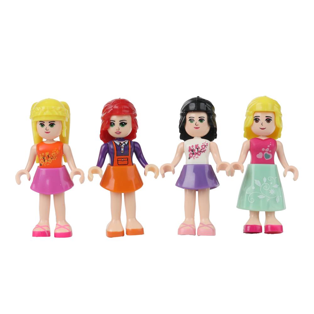 Конструктор фигурки подружки, 4 pièces. Grands maîtres en cor.2*60шт