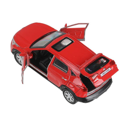 Машина металл KIA seltos длина 12 см, двери, багажник., инерц, красный, кор. Технопарк в кор.2*36шт