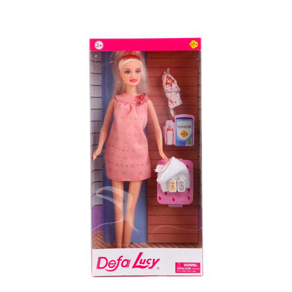 КУКЛА БЕРЕМЕННАЯ (СЪЕМНЫЙ ЖИВОТ) + МАЛЫШ, С АКСЕСС., В АССОРТ. В КОР. в кор.24шт