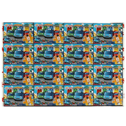 Весёлый автобус. Пазлы в коробке 35 деталей. MINI. 90х65х25 мм. Умные игры в уп.32шт в кор.8уп