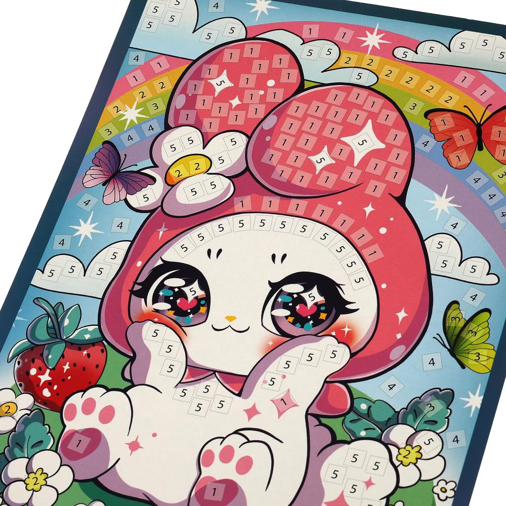 Аппликация мягкая мозаика из эва кавайные МУЛЬТИ АРТ в кор.100шт