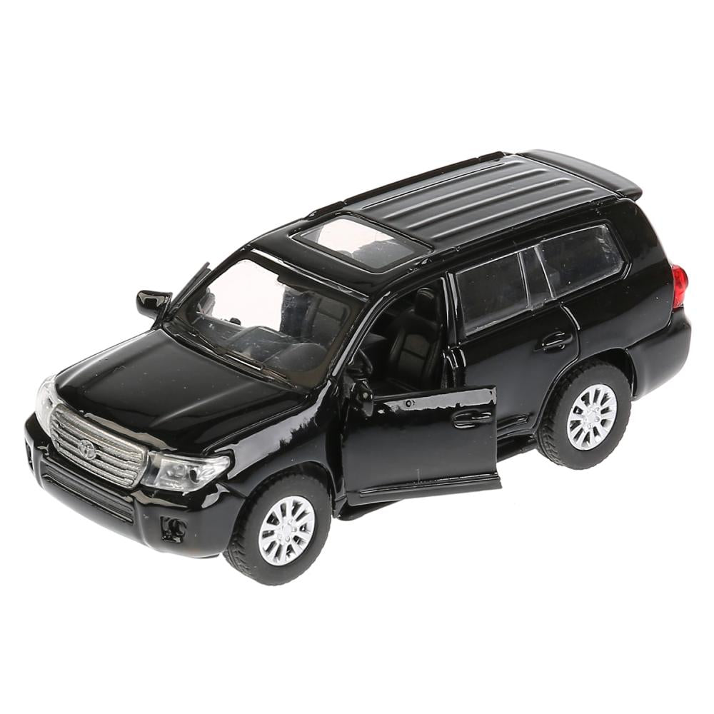 CRUISER-BK 262771 Машина металл TOYOTA LAND CRUISER длина 12,5 см, двери, инерц, черный, кор. Техно