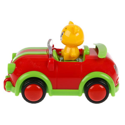 B1724009-R Моя первая машинка ДРУЖИНИНА 30 песен,фраз,звуков.моторчик,свет.кор.бат, Умка в кор.2*24ш