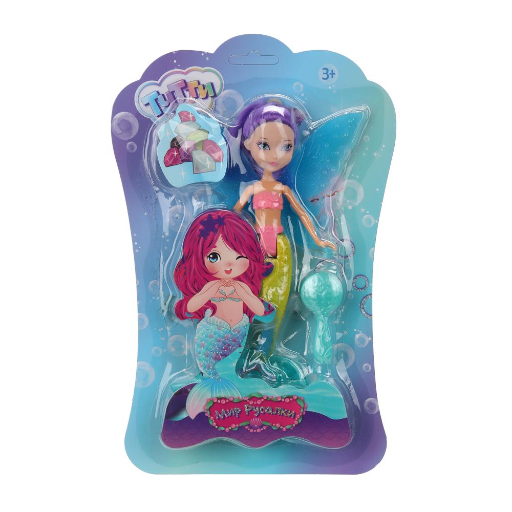 Кукла русалка 19 см, с крыльями, расческа, блист. Тутти в кор.2*180шт