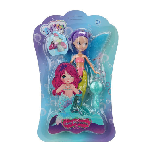 Кукла русалка 19 см, с крыльями, расческа, блист. Тутти в кор.2*180шт