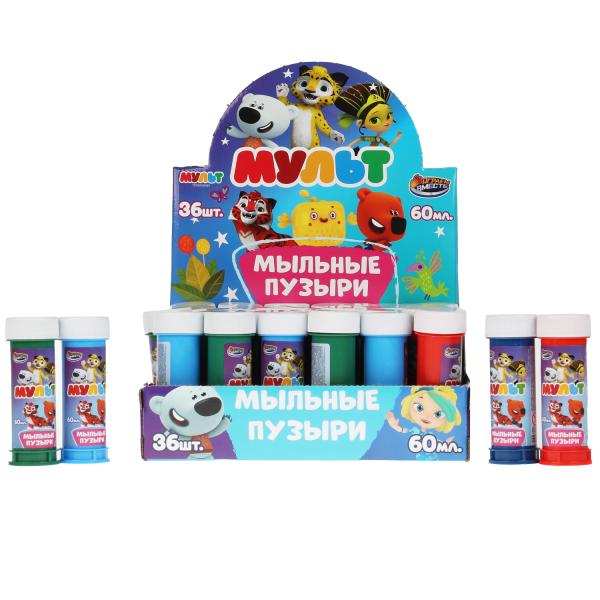 Мыльные пузыри МУЛЬТ 60мл ИГРАЕМ ВМЕСТЕ уп-36шт в кор.6уп
