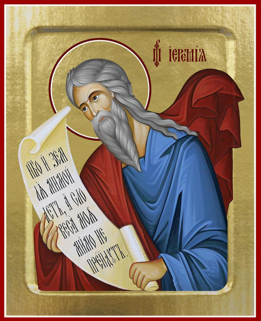 Икона Иеремии, пророка (на дереве): 125 х 160