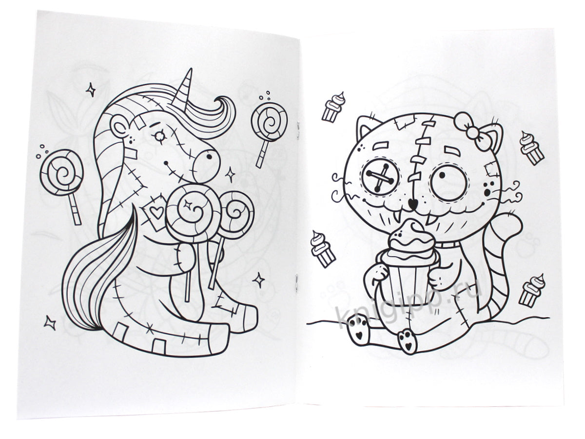 РАСКРАСКА А4 эконом. КРИПИ ЧИБИ