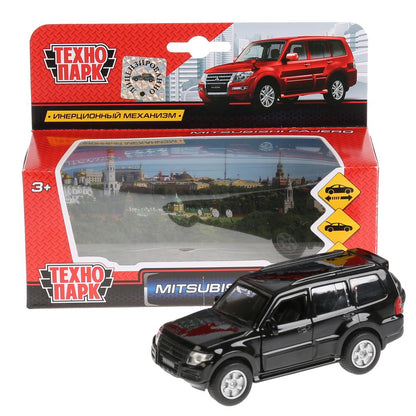 SB-17-61-MP-N(BL)-WB 275013 Машина металл MITSUBISHI pajero, 12 см, двери, багаж, инерц., кор. Техно