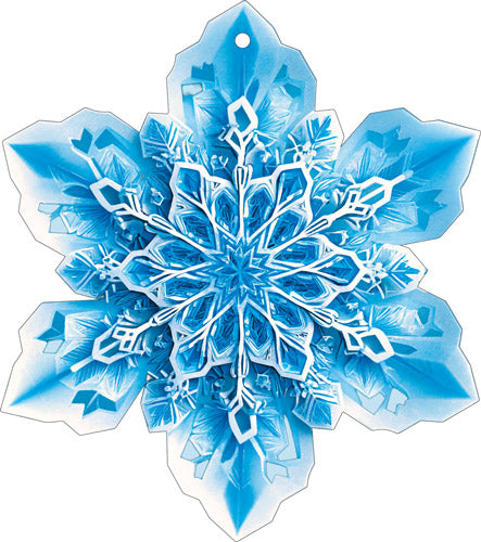 М-17481 Вырубная фигурка. Снежинка (двухсторонняя, ВД-лак)