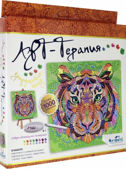 Набор для тв-ва Алмазные узоры Арт-терапия Крадущийся тигр