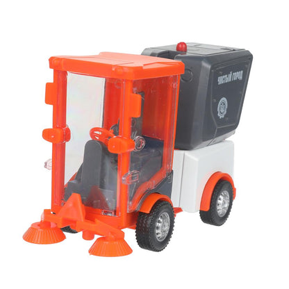 Машина металл УБОРОЧНАЯ МАШИНА 11 см, двери, багаж, оранжевый, кор. Технопарк в кор.2*60шт