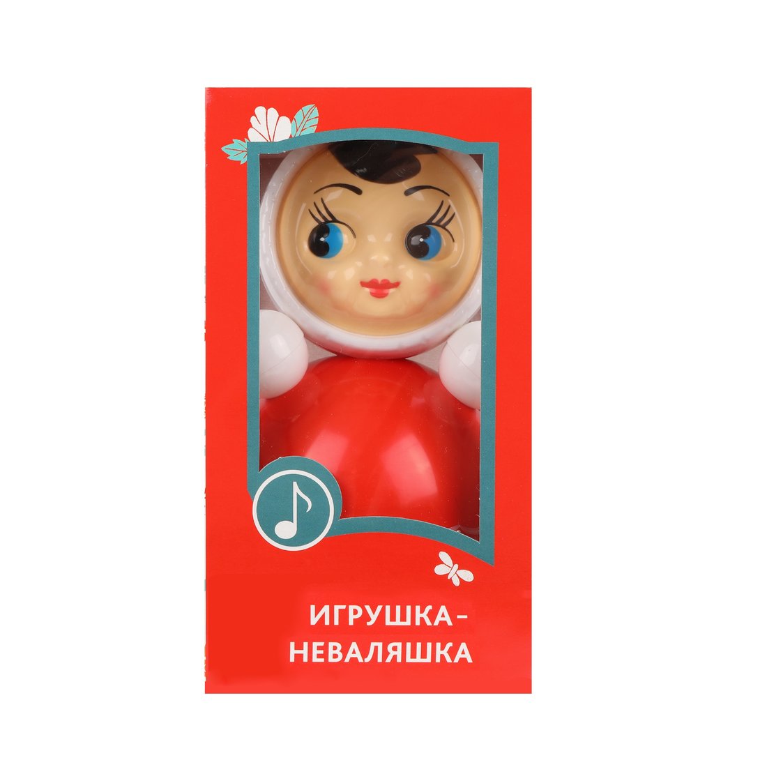 Игрушка-неваляшка Средняя (21,8 см) артикул 6С-002 в художественной упаковке, EAN - 4620005410022