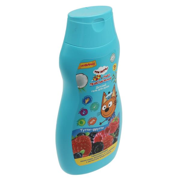 Детский гель для душа Три Кота тутти-фрутти 300мл с экстрактами череды и кокоса Умка в кор.6шт
