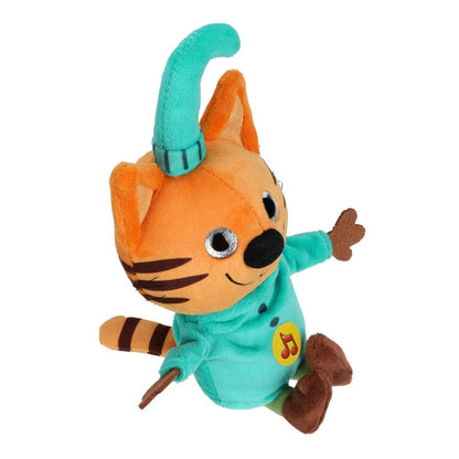 Игрушка мягкая Три Кота три кота Компот 16см, с глазами, озвучка. "МУЛЬТИ-ПУЛЬТИ" в кор.24шт