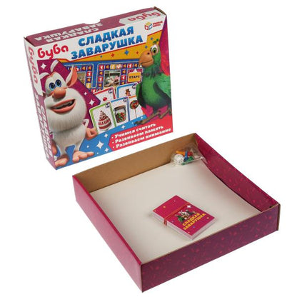 Буба. Сладкая заварушка. Настольная игра-квадрат. 40 карточек. 250х250х55мм. Умные игры в кор.10шт
