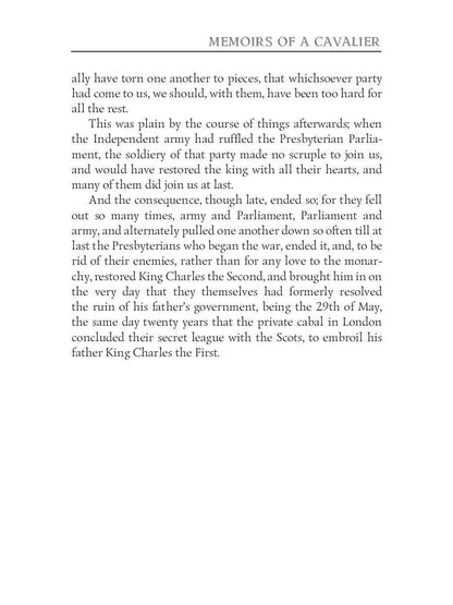 Memoirs of a Cavalier = Мемуары кавалера: роман на англ.яз