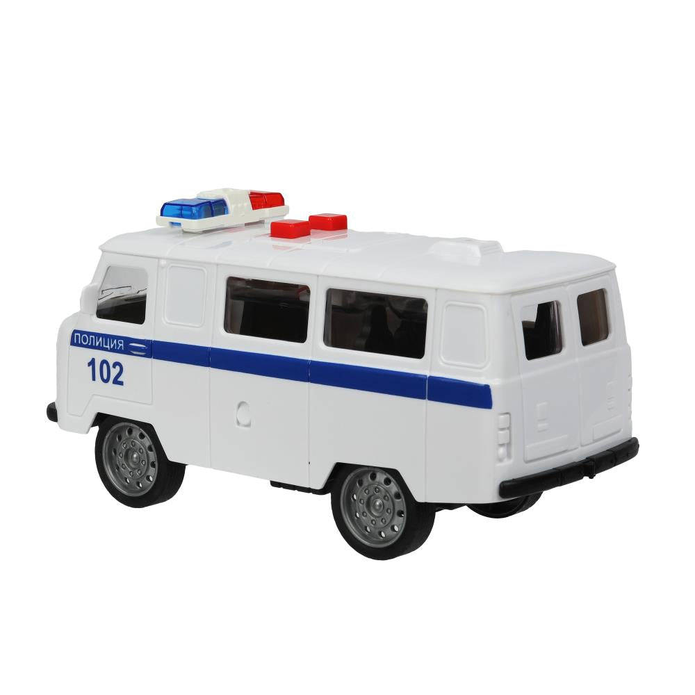 Машина пластик свет-звук ПОЛИЦИЯ 16 см, инерц., кор. Parc technologique dans le cor.2*48шт