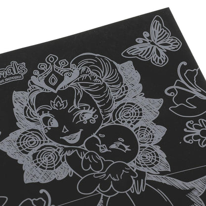 SCRATCHART-CLR-EN1 313947 Набор д/дет творчества ЭНЧЕНТИМАЛС гравюра 18*24 см, цветная МУЛЬТИ АРТ