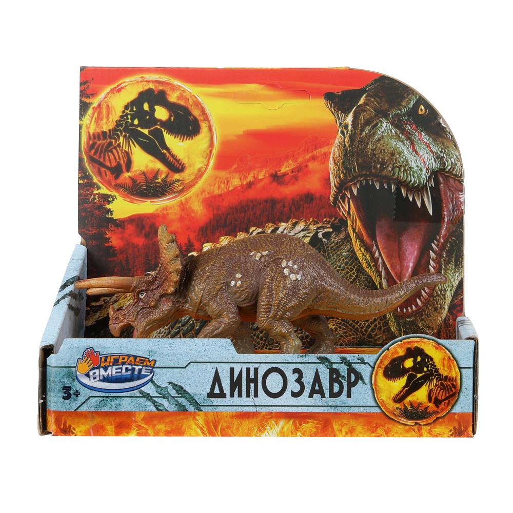 Игрушка пластизоль динозавр в коробке ИГРАЕМ ВМЕСТЕ в кор.2*108шт