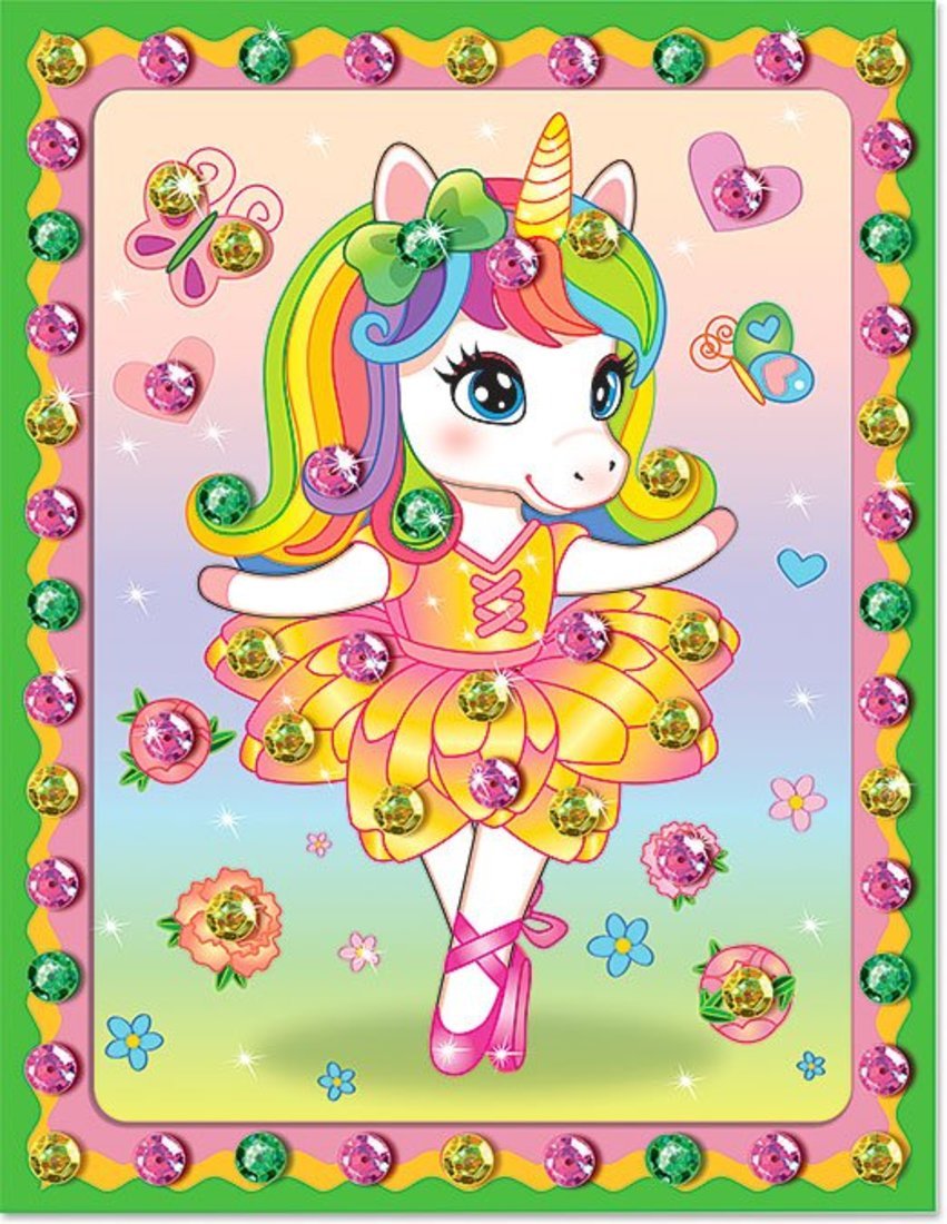 Набор для изготовления картины "Пионочка. Пуантики"